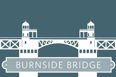 Burnside Bridge graphic.