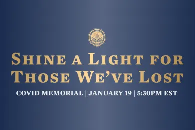 Shine a light for those we've lost virtual poster 