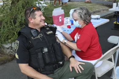 Scenes from National Night Out at Maywood Park