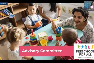 A screenshot of a PowerPoint slide during a virtual presentation