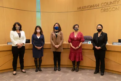 Board members at first in-person meeting in November 2021