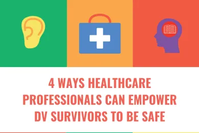 image with illustrations showing the ways health care pros can help (outlined below)