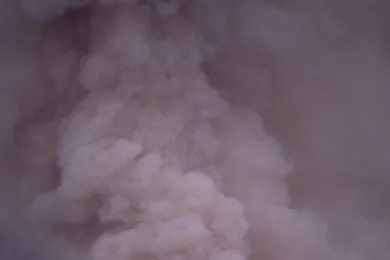 Picture of fire on a ridge top