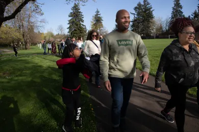 County health leaders and community residents walked throughout the Gateway neighborhood.