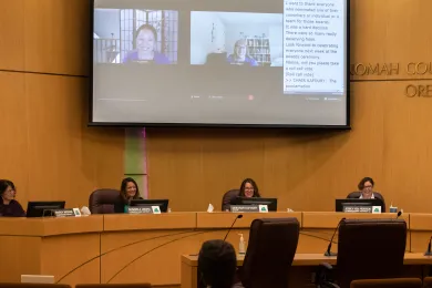 Board of Commissioners pictured during the April 28  meeting. 