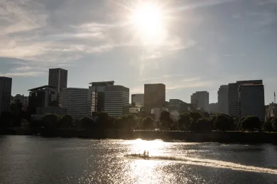 A hot August afternoon in Portland, 2021