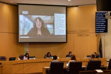 Board members during the June 9, 20022 Board meeting.