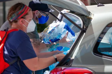 outreach teams and mutual aid groups have distributed since Tuesday are 28, 830 bottles of water in the past five days, ahead of next week's heatwave