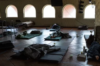 Sunrise Center cooling center, July 28, 2022