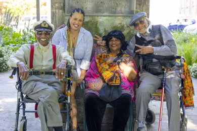 Attendees of the inaugural "Reclaiming Black Joy/" event 