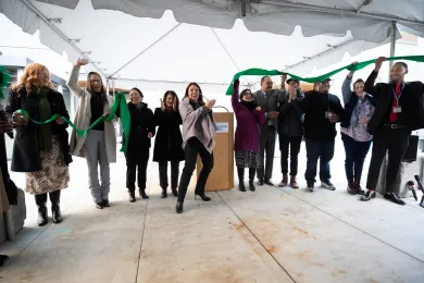 Leaders and community partners celebrate the grand opening of the Behavioral Health Resource Center. 