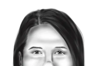 Artist rendering of face of unidentified woman 