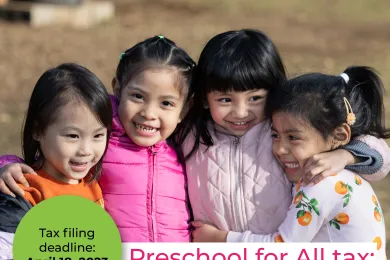 A mailer with instructions on how to pay the tax