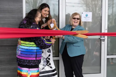 Commissioner Diane Rosenbaum at Great Circle Grand Opening in February.