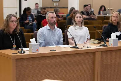 From left: Andrea Hamberg, Jeff Martin, Rachel Clark (right)