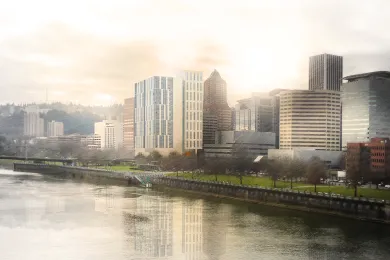 Rendering of the new central courthouse