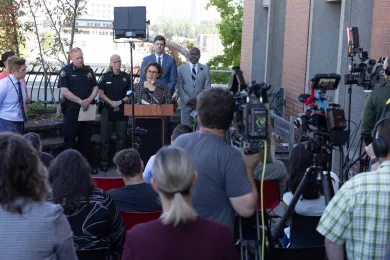 Photo of August 31, 2024 News Conference on deflection