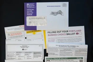 The ballot packet for the Nov. 5, 2024, general election.