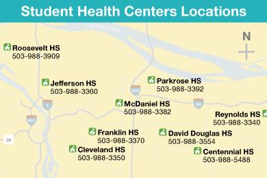 Student Health Center Locations