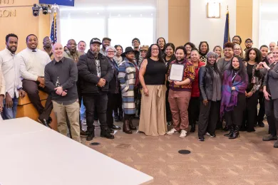 Group photo during February 2026 Black History Month Proclamations 