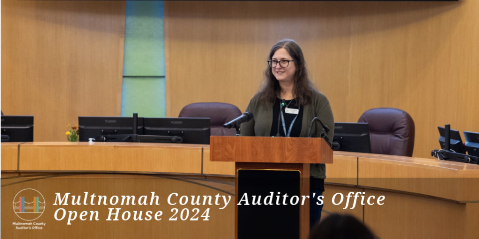 Multnomah County Auditor's Open House event on September 18, 2024