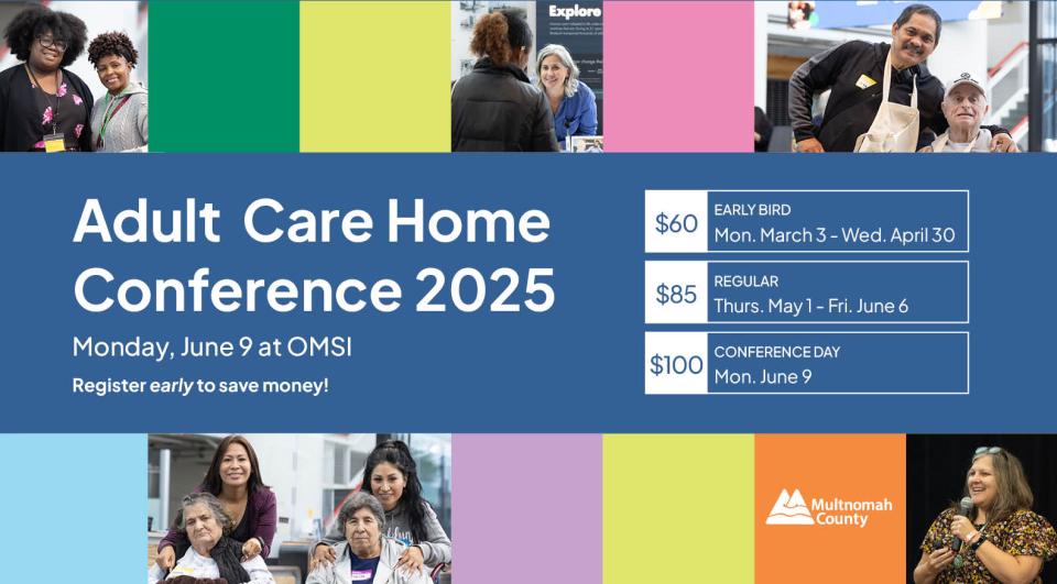 Adult Care Home Conference Save the Date