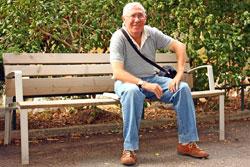 Man on a bench