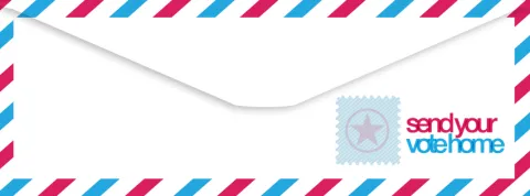 Image of an overseas envelope