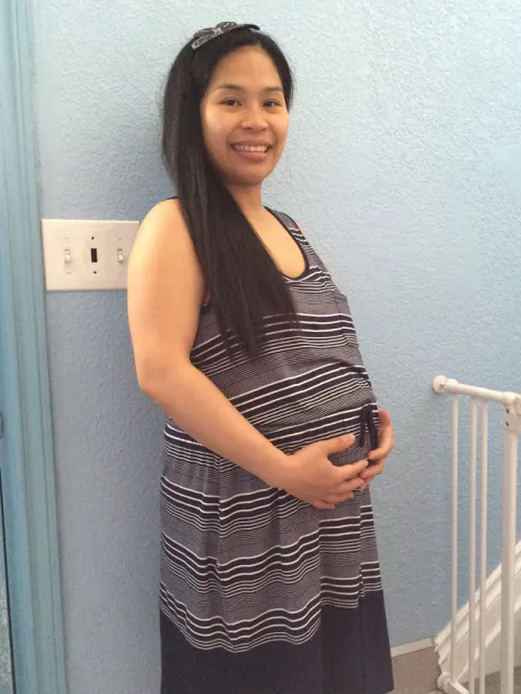 happy pregnant woman