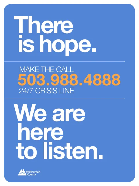 crisis line poster