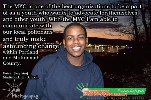 Faisal shares why he joined the MYC