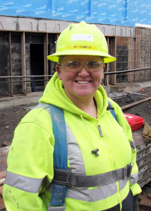 Amy Hamilton, Apprentice,  Pacificmark Construction