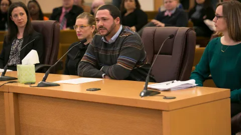 County Chief Diversity and Equity Officer Ben Duncan makes final statements before board.