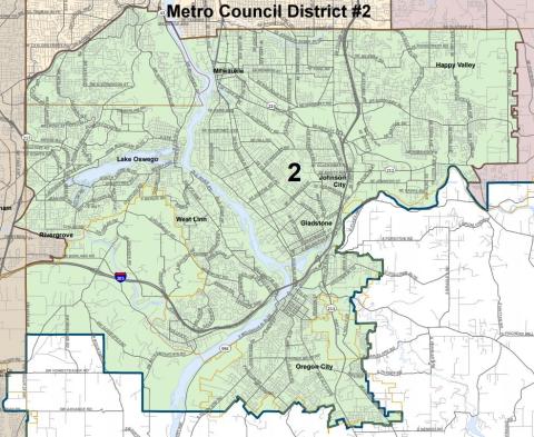 Map of Metro Council District #2