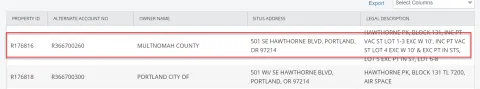 Cursor hovers over row that you want to select