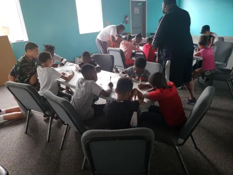 Kids learning about CPTED principles