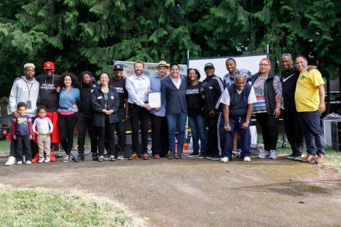 Attendees at the Gresham Juneteenth celebration 