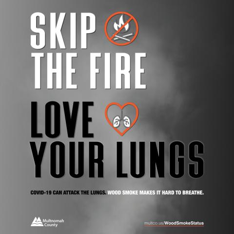 Skip the Fire Love Your Lungs message for Instagram (English)
