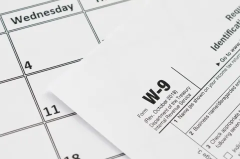 IRS form W-9