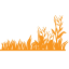 Stylized icon of tall grasses