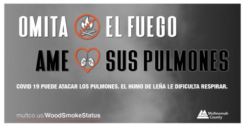 Skip the Fire Love Your Lungs message for Facebook (Spanish)