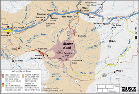 Mount Hood Volcanic Hazards