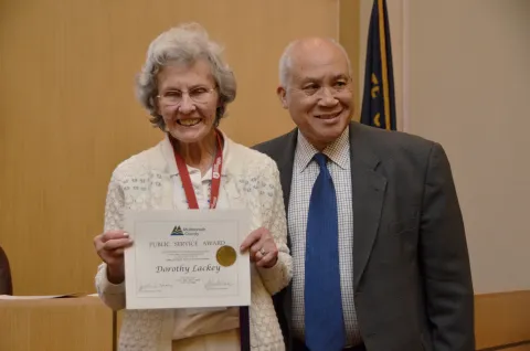 Dorothy Lackey is a 2016 Volunteer Recognition Award winner.