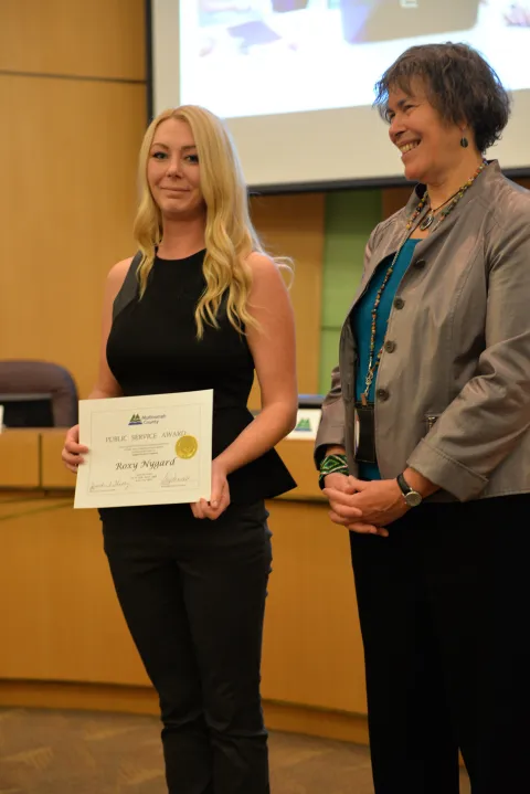 Roxy Nygard is a 2016 Volunteer Recognition Award winner.