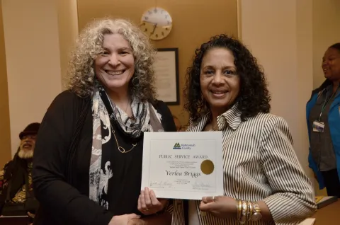 Verlea Briggs is a 2016 Volunteer Recognition Award winner