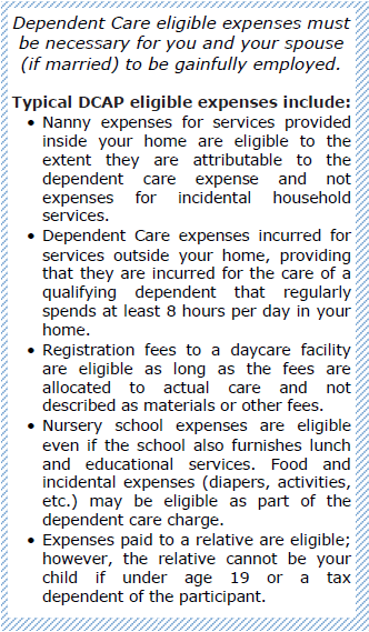 DCAP Eligible Expenses