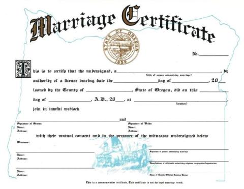 Marriage License