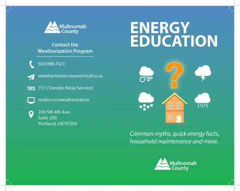 Cover of energy brochure
