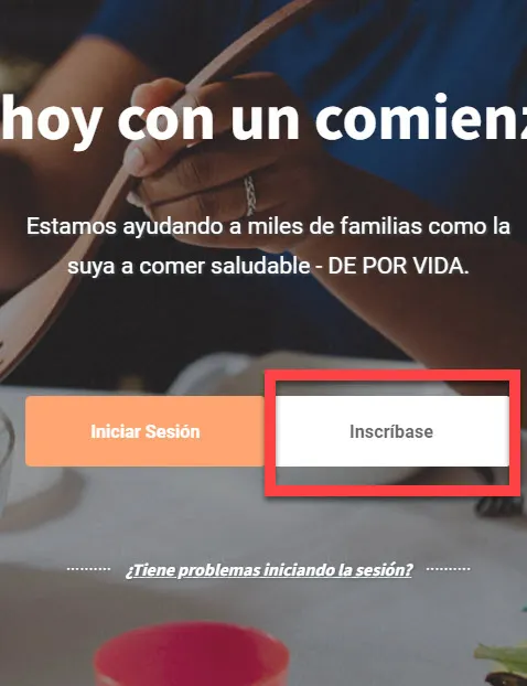 Sign up button is highlighted