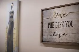 Decor inside the Diane Wade House